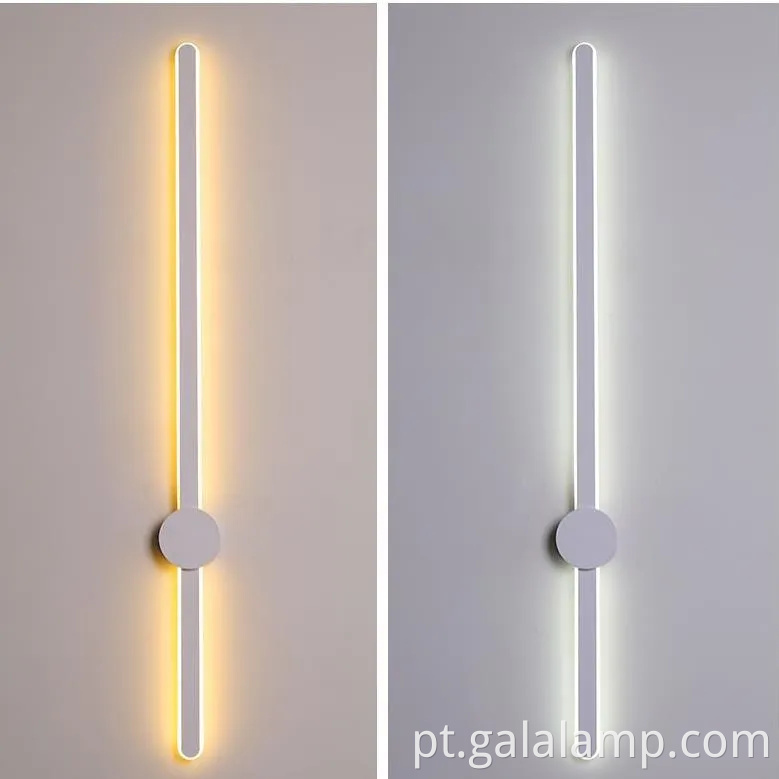 Armazena elegante de parede LED para iluminação de quarto